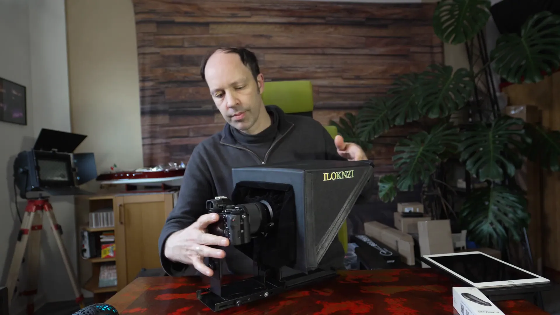 Abdeckung des Teleprompters